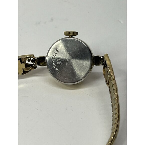 Vintage Caravelle Ladies Manual Wind Watch Working Gold Tone Made In Hong Kong - Picture 10 of 13